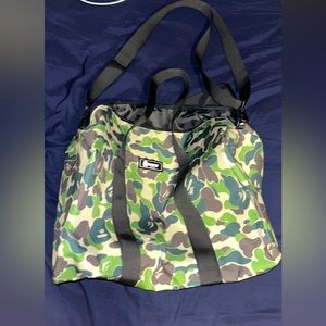 Bape camo duffel bag